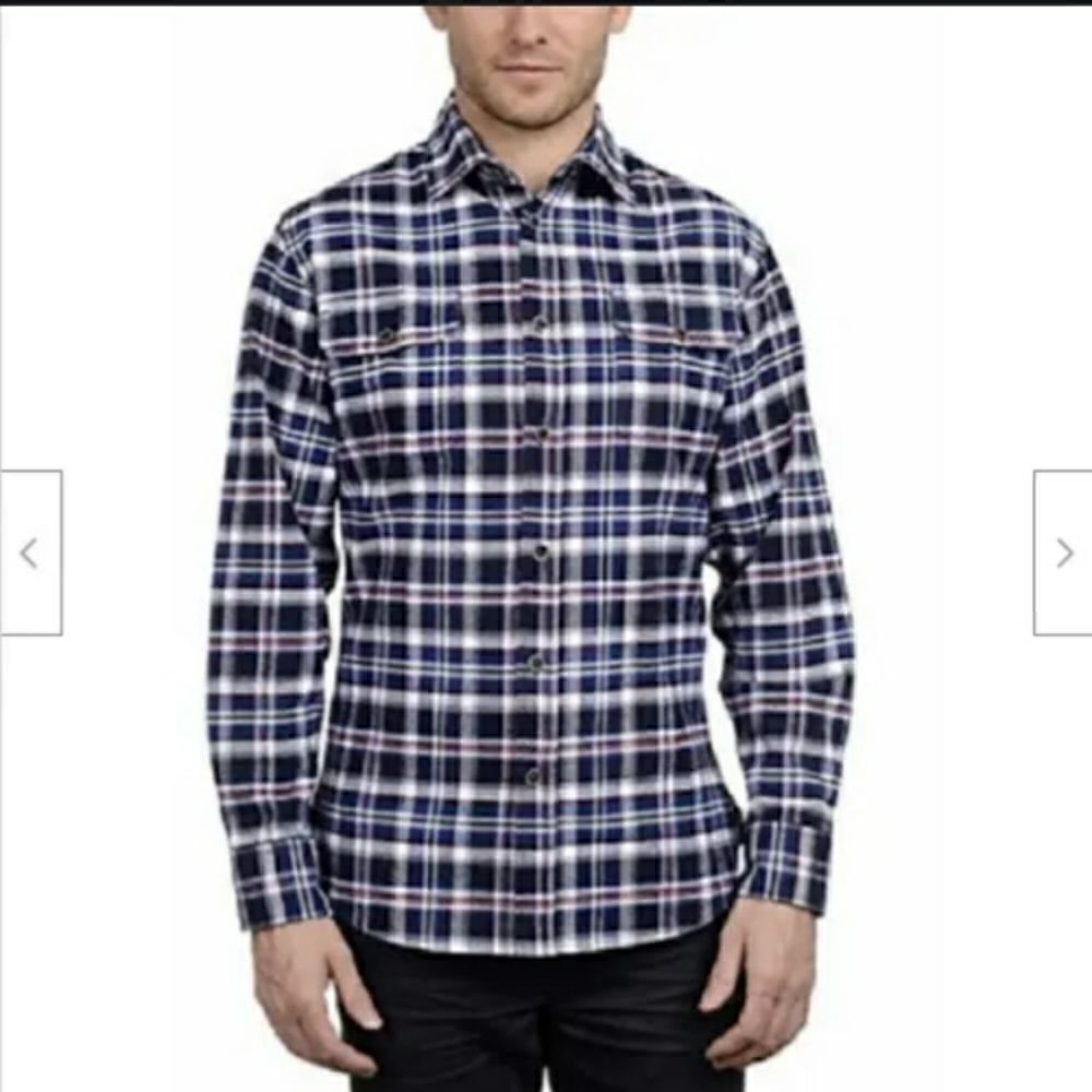 JACHS Thick, heavy %100 cotton twill plaid button down